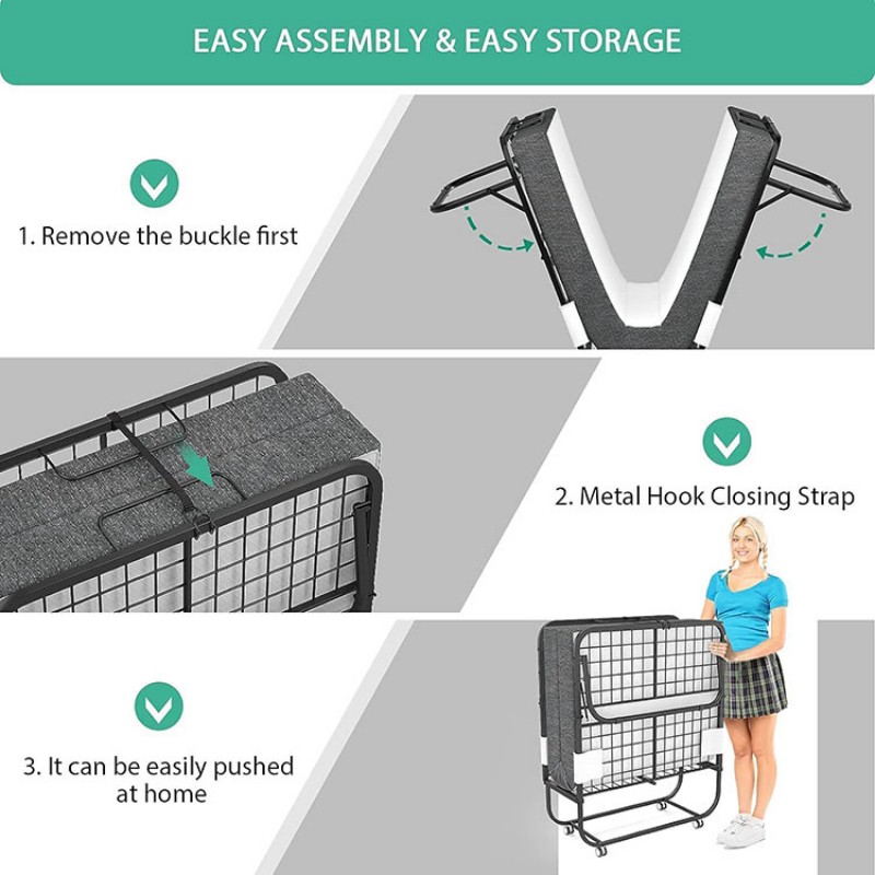 Foldable Single Bed