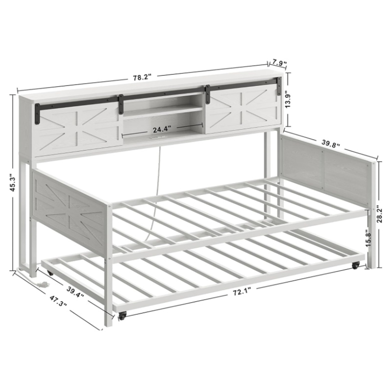 Daybed Frame With Trundle