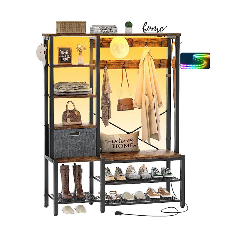 Coat Rack With Shoe Storage