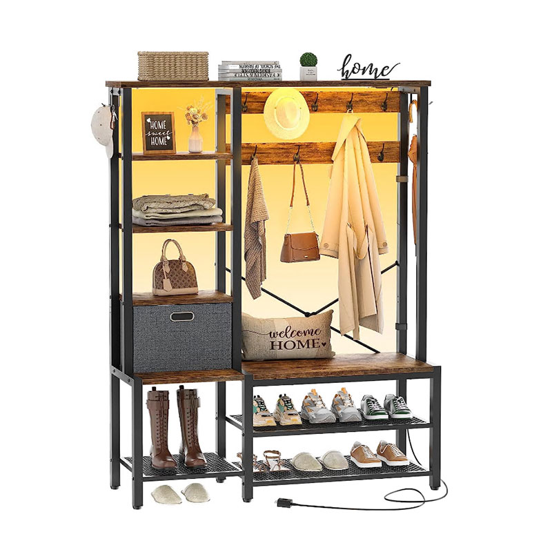 Coat Rack With Shoe Storage