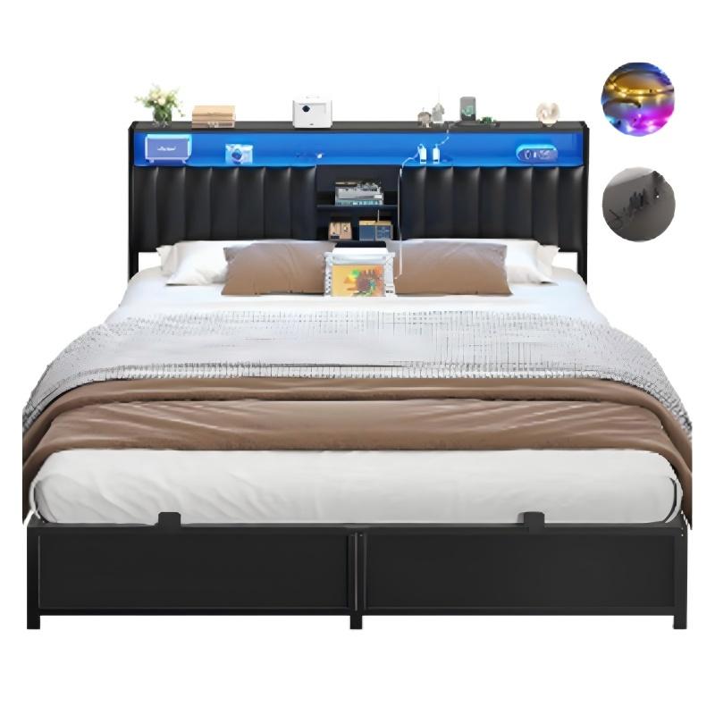 Double Bed Frame With Headboard